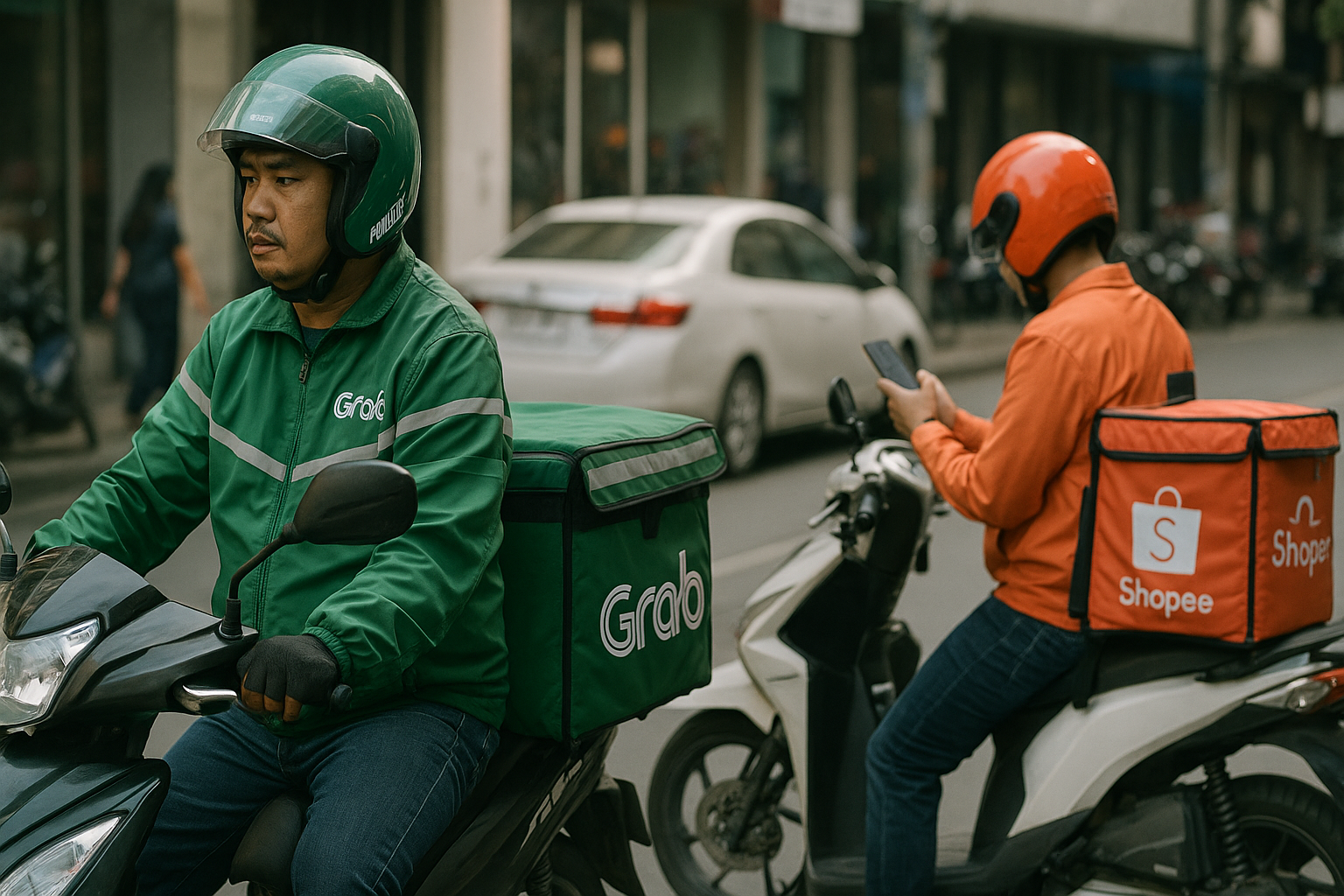 ชีวิตคนทำงาน Grab และ Shopee – อาชีพยุคดิจิทัลที่มากกว่าแค่ส่งของ