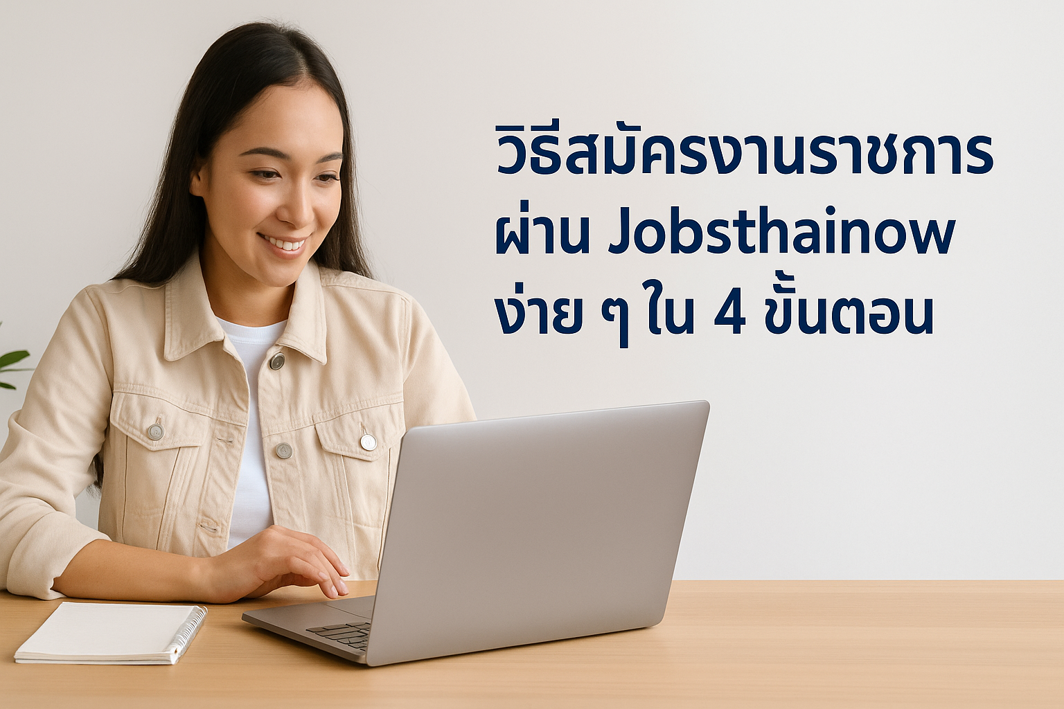 วิธีสมัครงานราชการผ่าน Jobsthainow ง่าย ๆ ใน 4 ขั้นตอน